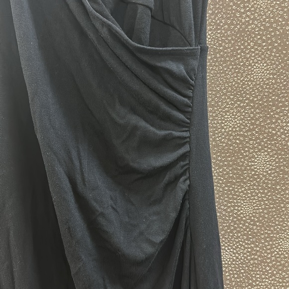 🔥🔥🔥NEW Vince Black Wrap Effect Dress - Picture 3 of 7